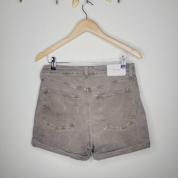 PICK 3 FOR $20 H&M &Denim Mom Shorts High Rise Light Brown Denim Jean Size 10 - Picture 2 of 6
